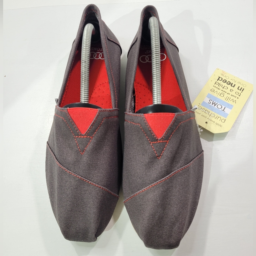 TOMS MEN'S CLASSIC AUDI ASH LIMITED EDITION SHOES LOAFERS SIZE 9.5 NWT - Picture 4 of 14